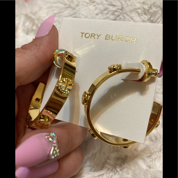 Tory Burch Migrain Hoop Earrings - Picture 5 of 9